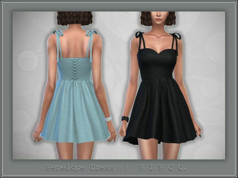 Penelope Dress. By Pipco Sims 4 CC