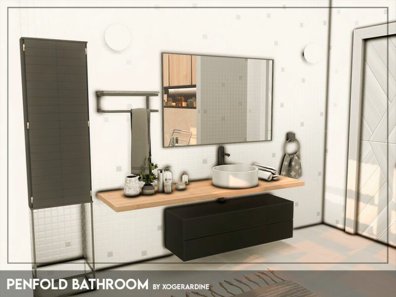 Penfold Bathroom (TSR Only CC) By Xogerardine Sims 4 CC