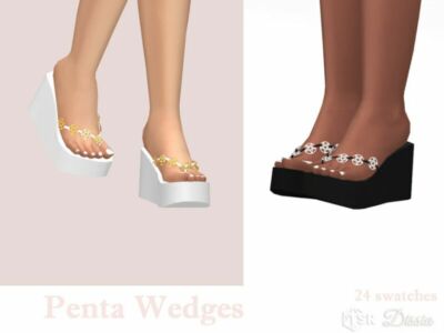 Penta Wedges By Dissia Sims 4 CC