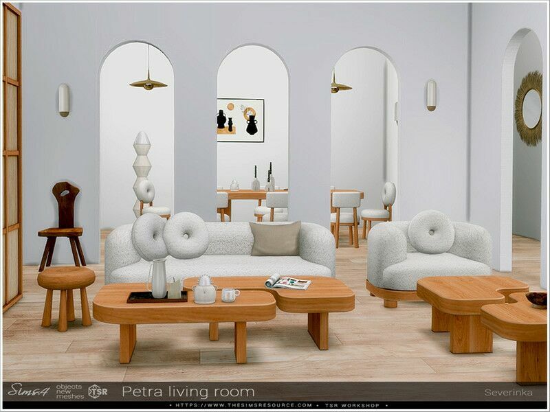 Petra Living Room / Sims 4 CC