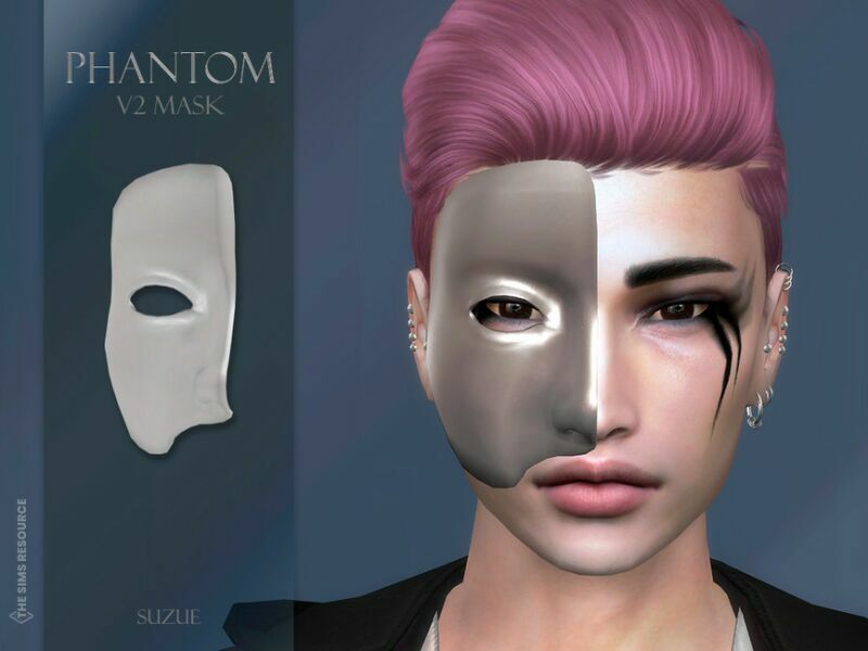 Phantom V2 Mask By Suzue Sims 4 CC