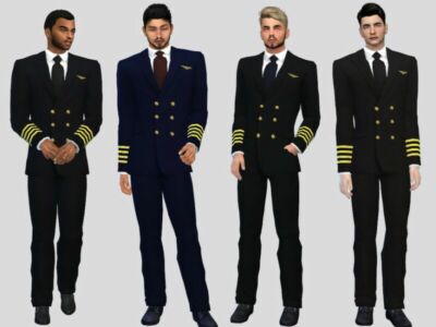 Pilot Uniform By Mclaynesims Sims 4 CC