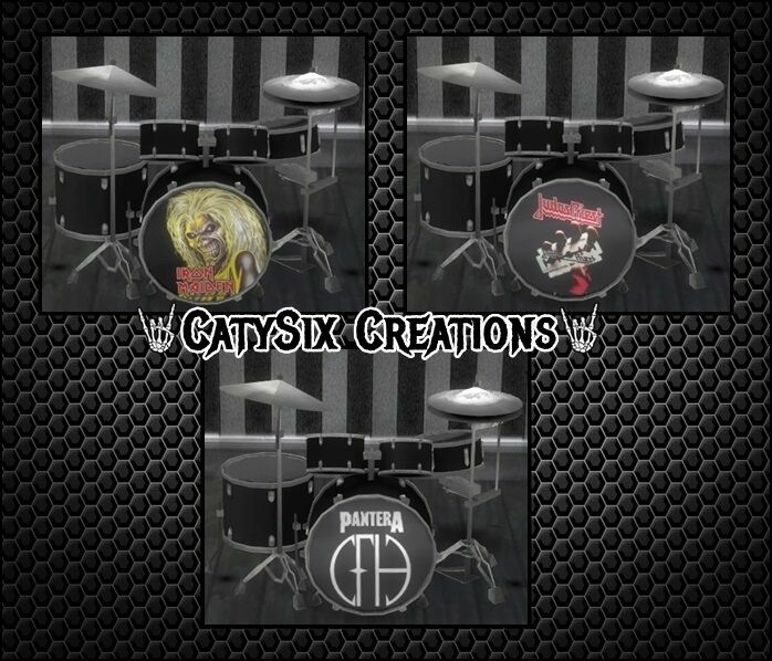 Playable Drums V9 By Catysix Sims 4 CC