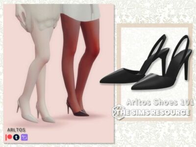 Pointed TOE Heels / 101 By Arltos Sims 4 CC