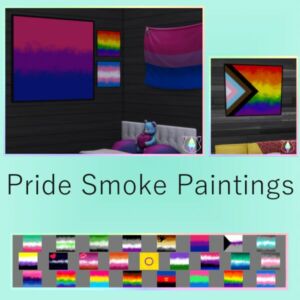 Pride Smoke Paintings By Itiscats Sims 4 CC