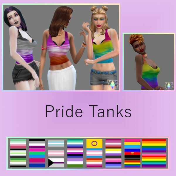 Pride Tank (Recolor) By Itiscats Sims 4 CC