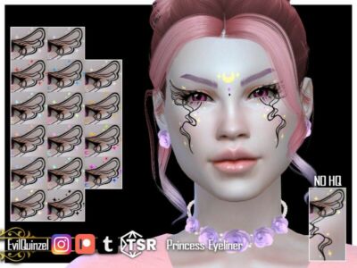 Princess Eyeliner By Evilquinzel Sims 4 CC