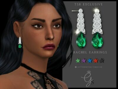 Rachel Earrings By Glitterberryfly Sims 4 CC