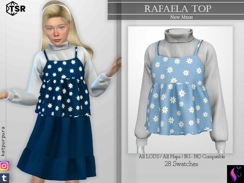 Rafaela TOP By Katpurpura Sims 4 CC