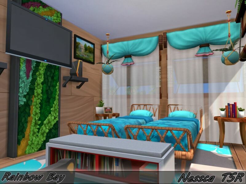 sims 4 cc rainbow bay by nessca 5