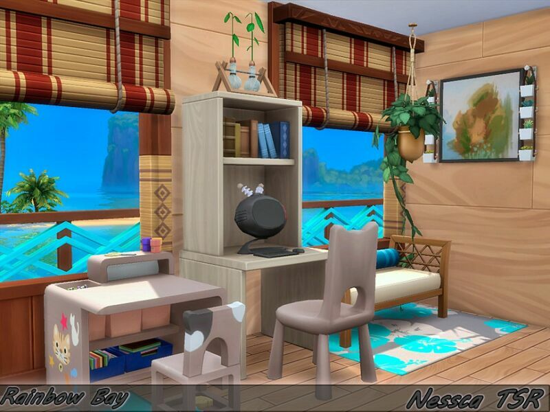 sims 4 cc rainbow bay by nessca 7