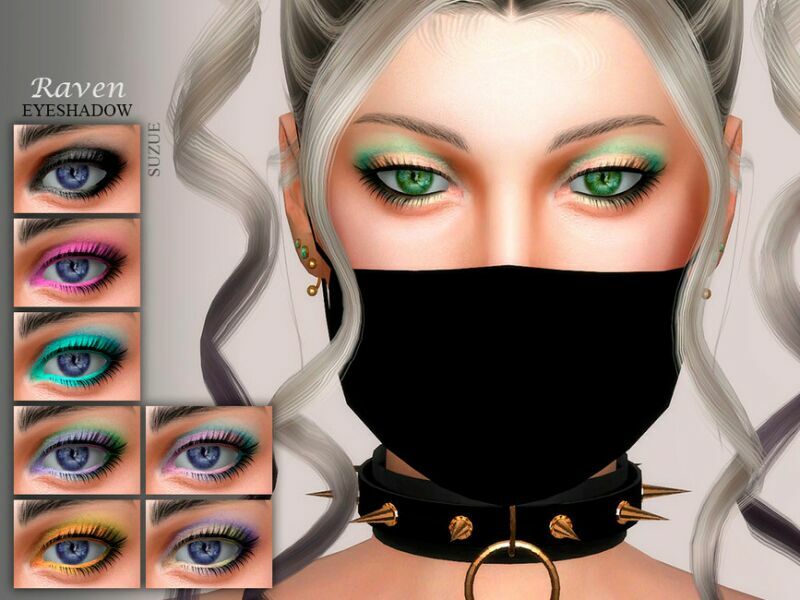 Raven Eyeshadow N29 By Suzue Sims 4 CC