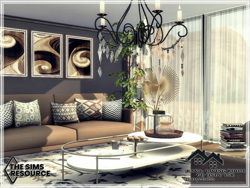 sims 4 cc raya living room cc only tsr by marychabb 2