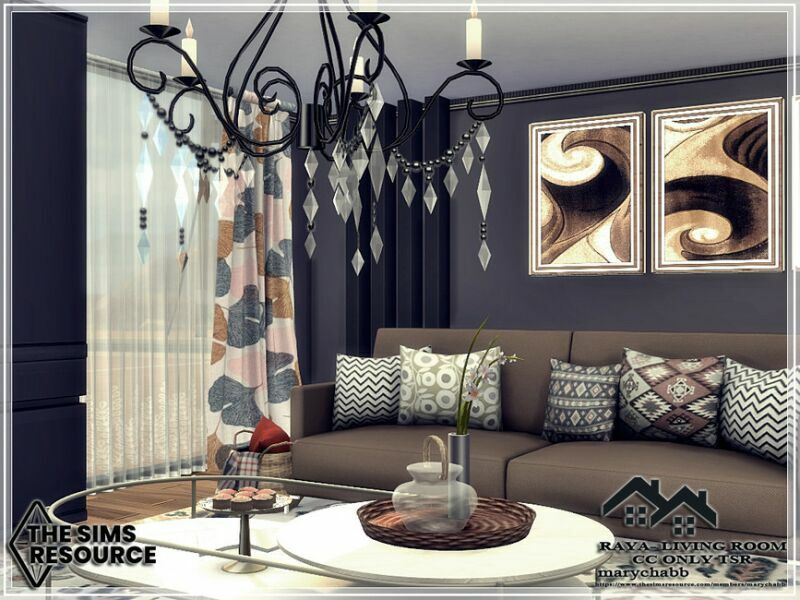 sims 4 cc raya living room cc only tsr by marychabb 4