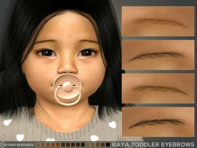 Raya Toddler Eyebrows By Msqsims Sims 4 CC