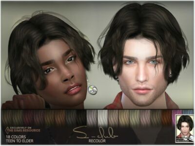 Recolor Of S-Club Hair By Bakalia Sims 4 CC