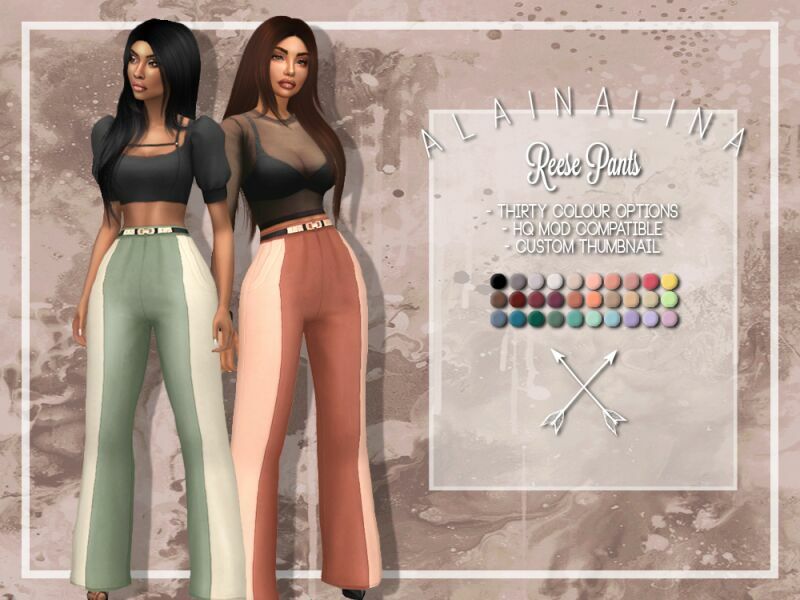 Reese Pants By Alainalina Sims 4 CC