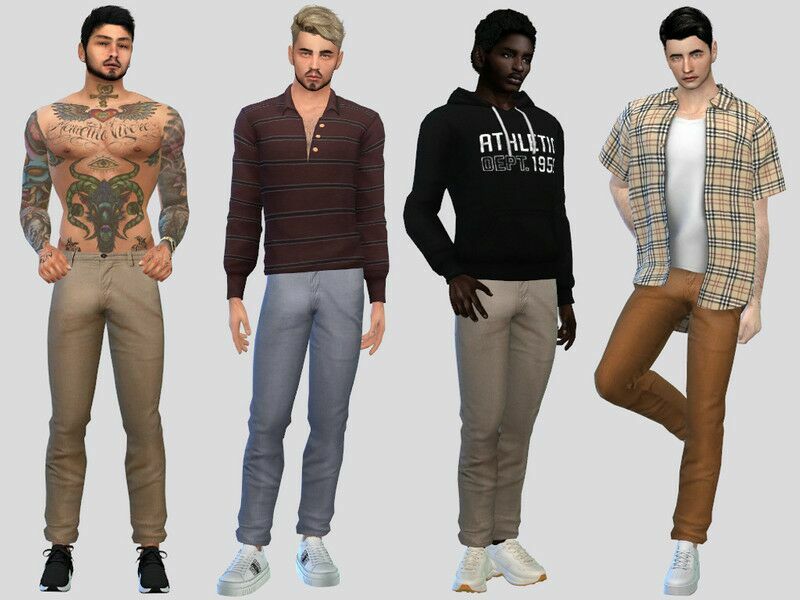 Regular FIT Chinos Sims 4 CC