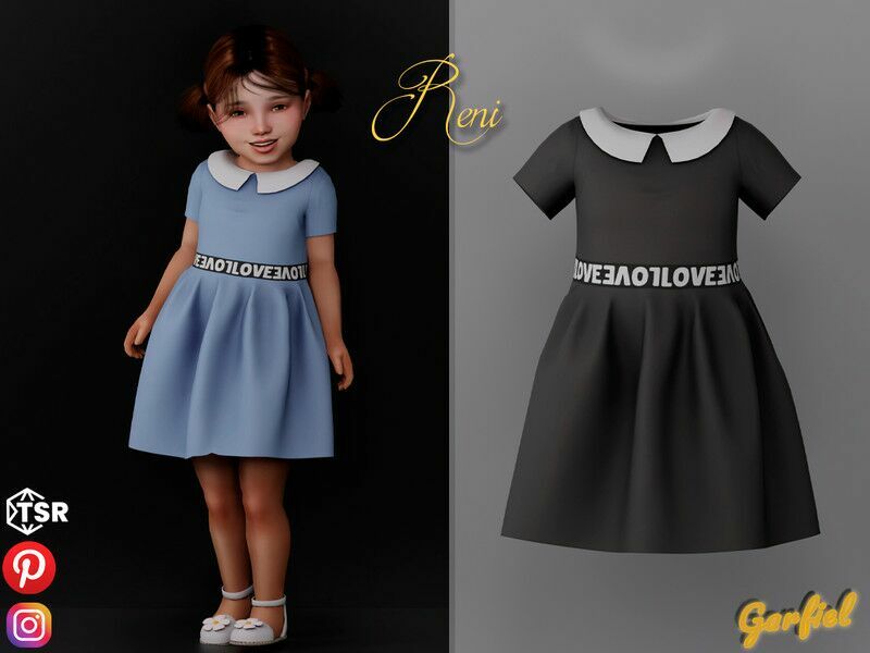 Reni – Cute Toddler Dress Sims 4 CC