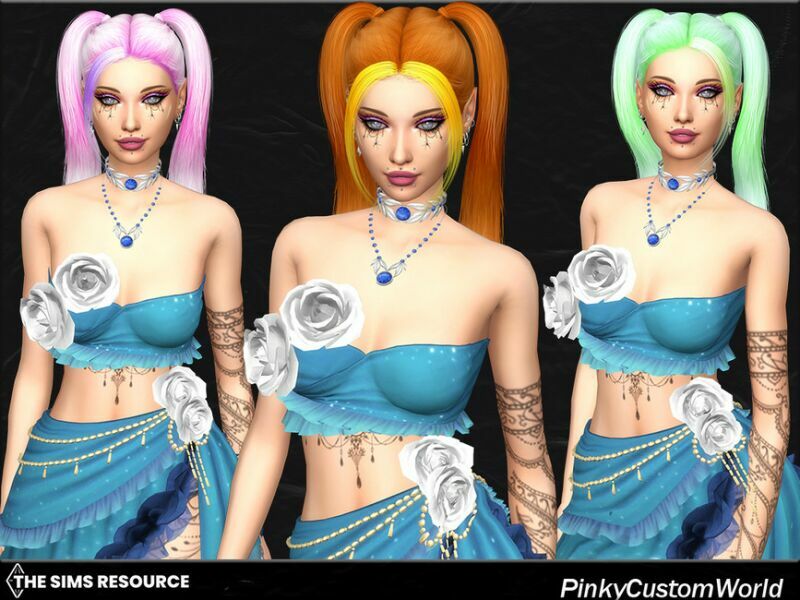 sims 4 cc retexture of sugar style 4 hair by ade by pinkycustomworld 2