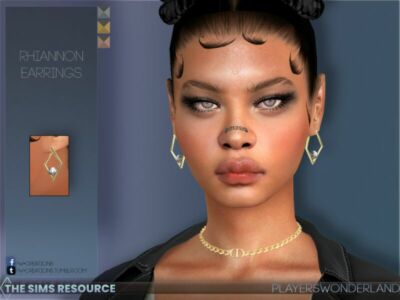 Rhiannon Earrings By Playerswonderland Sims 4 CC