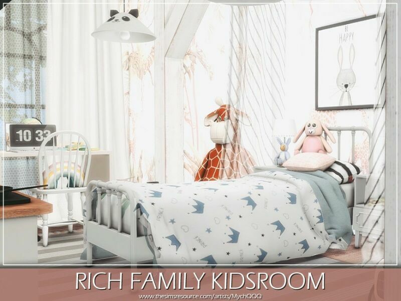 sims 4 cc rich family kidsroom by mychqqq 3