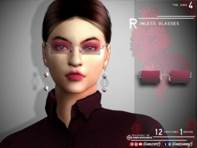 Rimless Glasses By Mazero5 Sims 4 CC