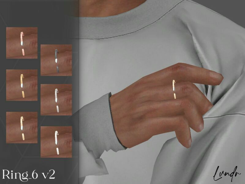 sims 4 cc ring 6 set by lvndrcc 2