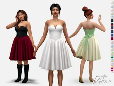 Riona Dress By Sifix Sims 4 CC