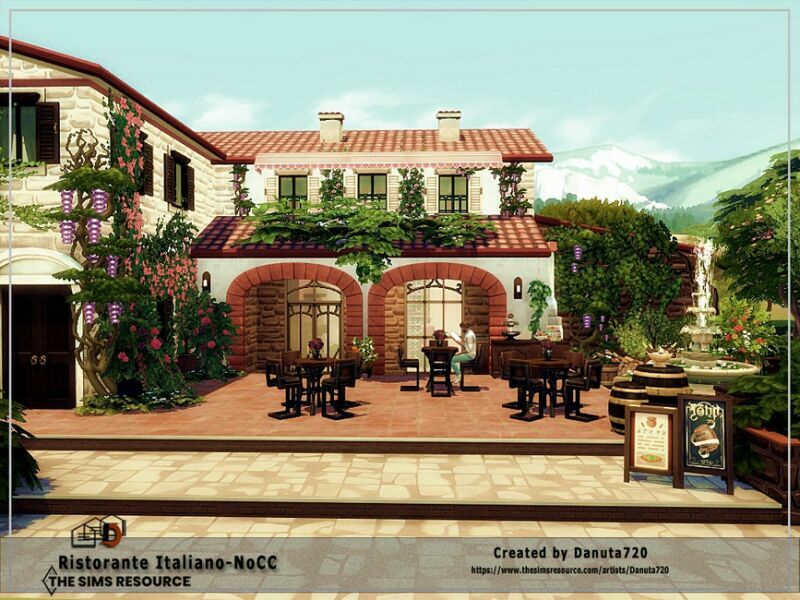 sims 4 cc ristorante italiano nocc by danuta720 3