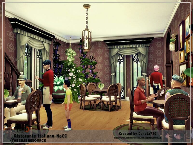 sims 4 cc ristorante italiano nocc by danuta720 4