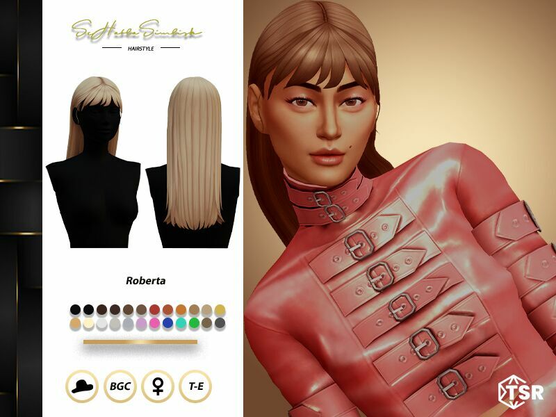 Roberta Hairstyle By Sehablasimlish Sims 4 CC