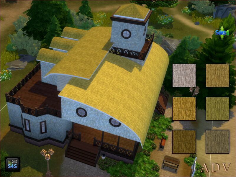 sims 4 cc roofs 3