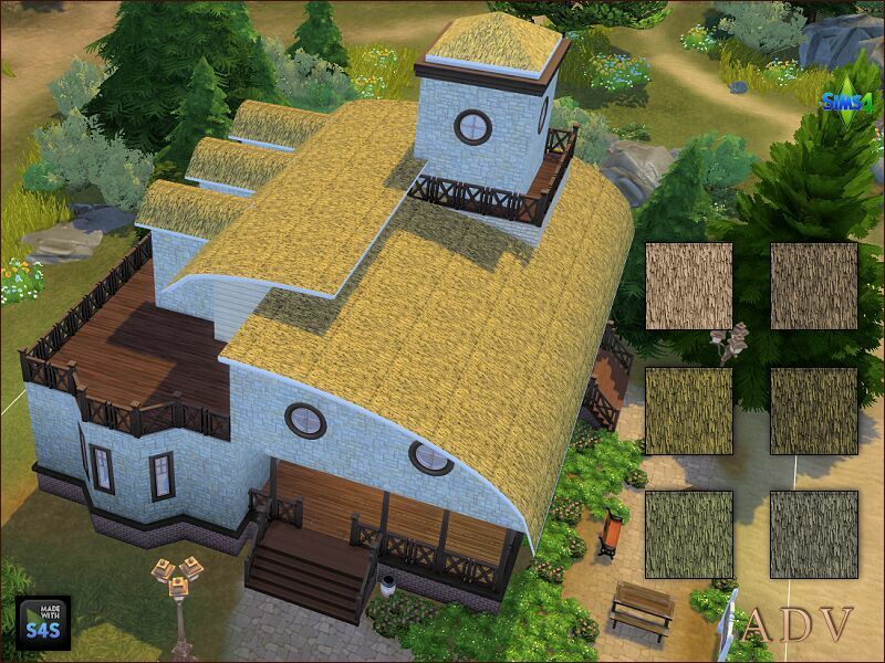 sims 4 cc roofs 6