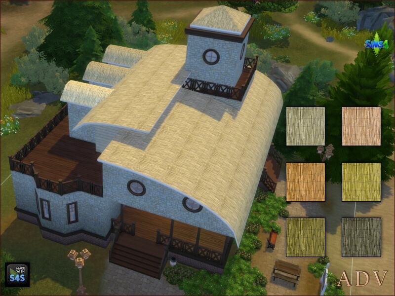 sims 4 cc roofs 7