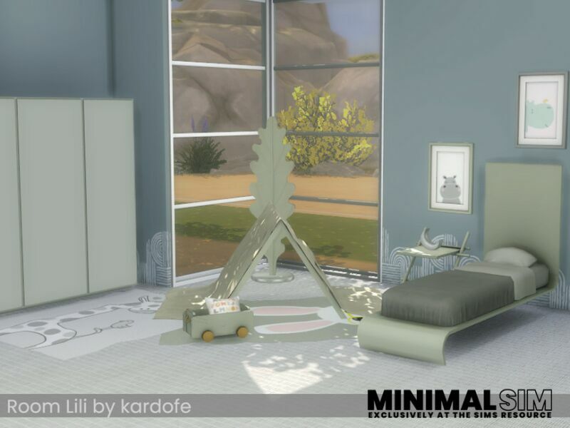 sims 4 cc room lili by kardofe 4