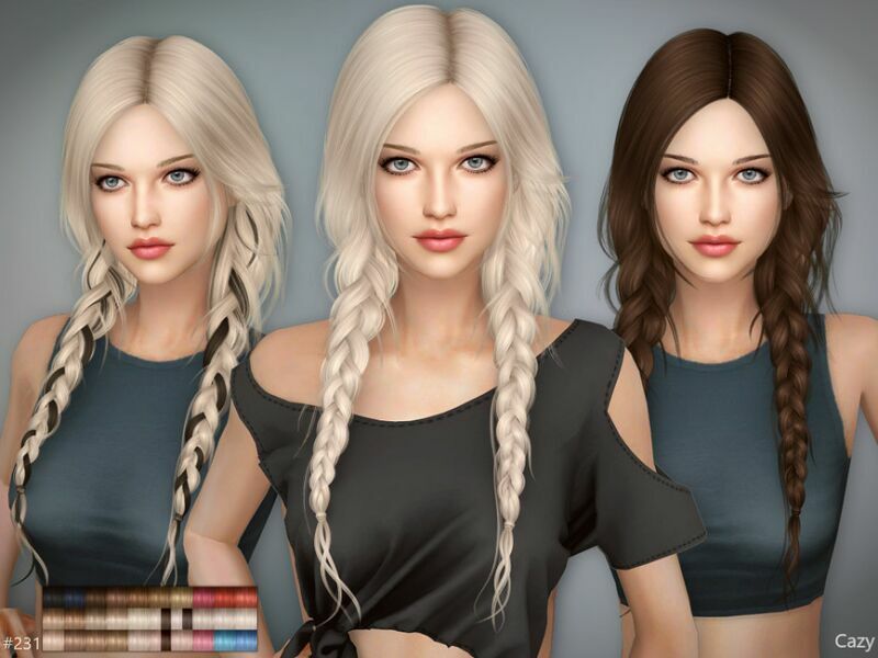 Rose – Female Hairstyle By Cazy Sims 4 CC