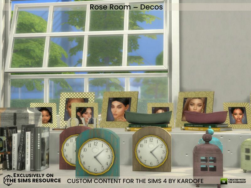 “Rose Room-Decos / Decorative” Sims 4 CC