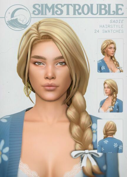 Sadie Hair By Simstrouble Sims 4 CC