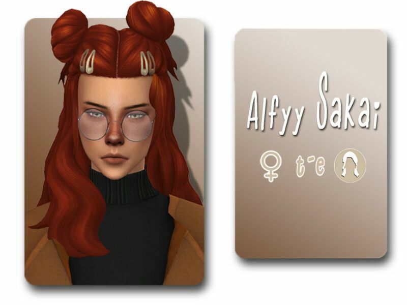 Sakai Hairstyle By Alfyy Sims 4 CC