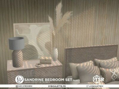 Sandrine Bedroom SET Part 2 By Syboubou Sims 4 CC