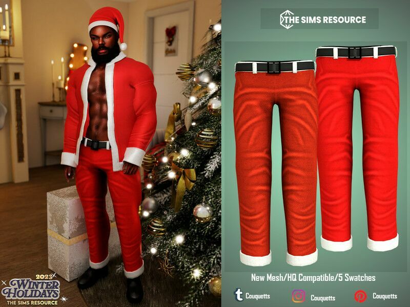 Santa Pants By Couquett Sims 4 CC