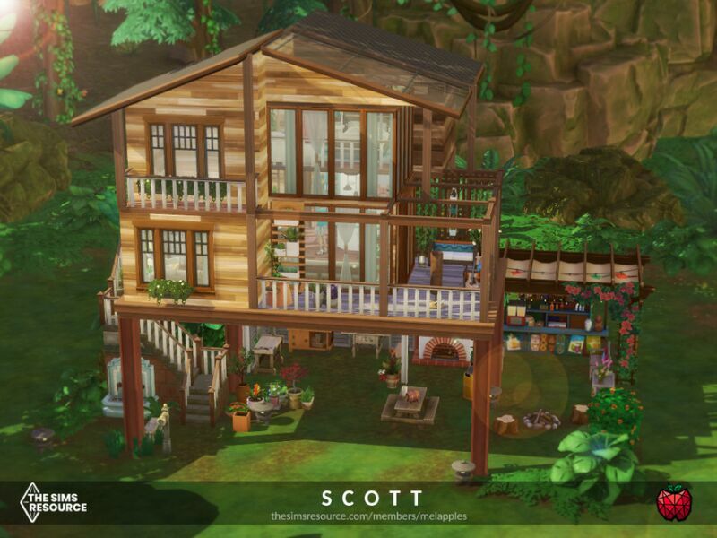 Scott – NO CC By Melapples Sims 4 CC