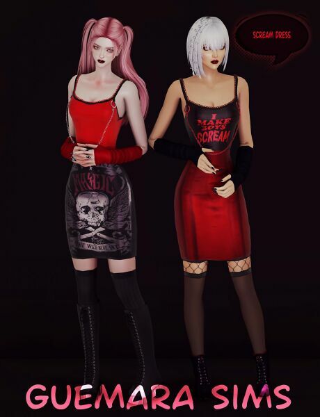 Scream Dress Sims 4 CC