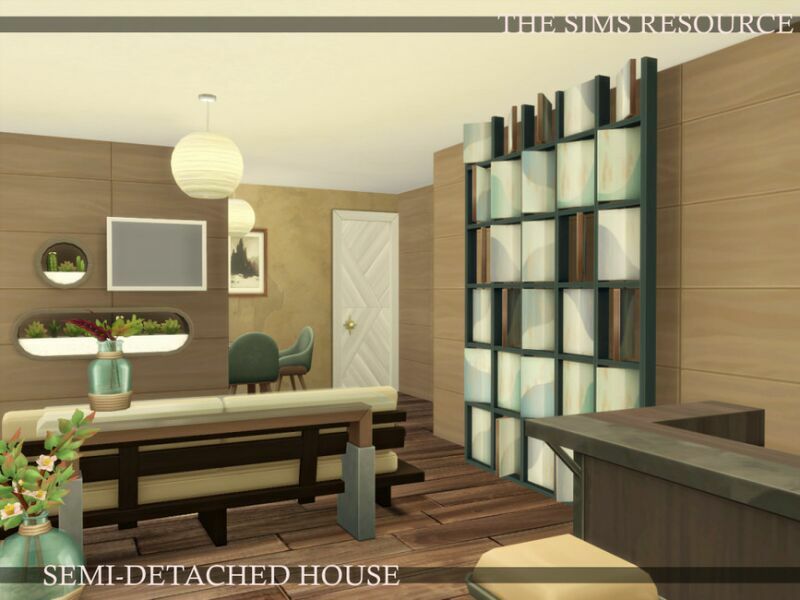 Semi-Detached House | Nocc By Simzmora Sims 4 CC Download