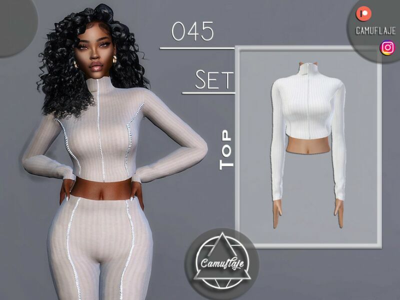 SET 045 – TOP By Camuflaje Sims 4 CC