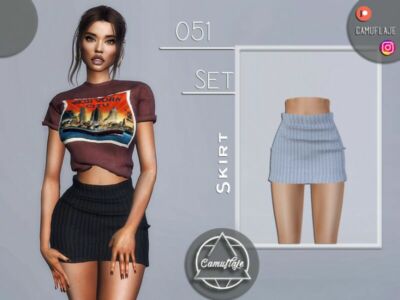 SET 051 – Skirt By Camuflaje Sims 4 CC