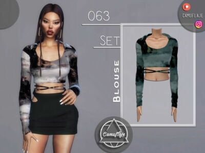 SET 063 – Blouse By Camuflaje Sims 4 CC