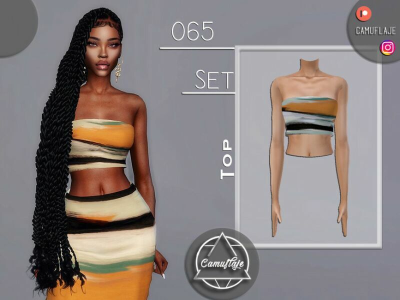 SET 065 – TOP By Camuflaje Sims 4 CC