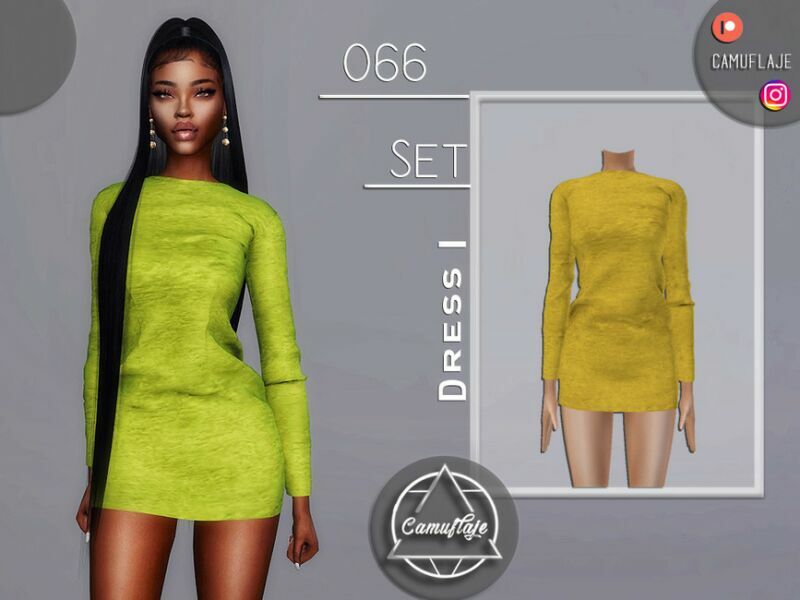 SET 066 – Dress I By Camuflaje Sims 4 CC